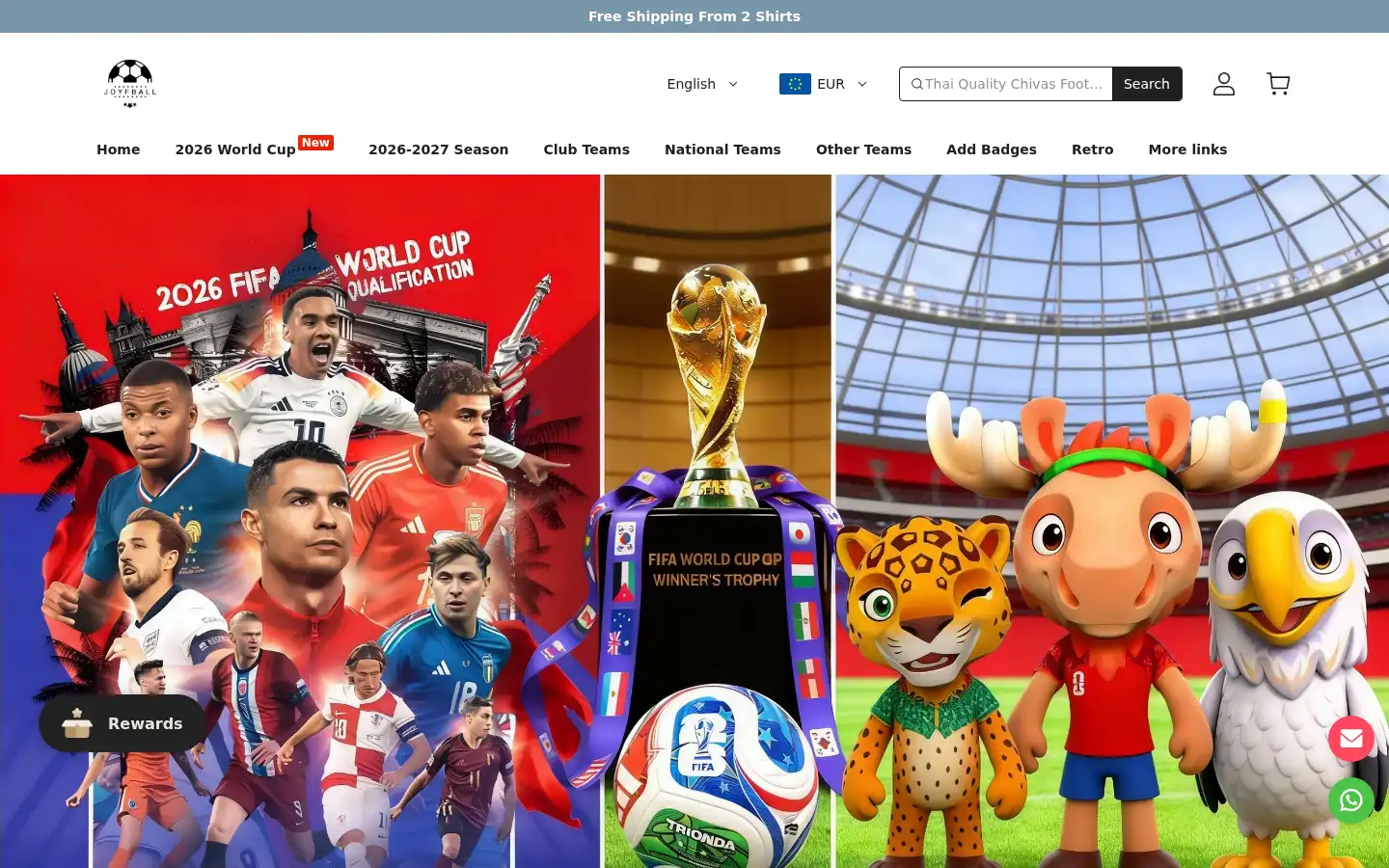 Screenshot of joyftball.com