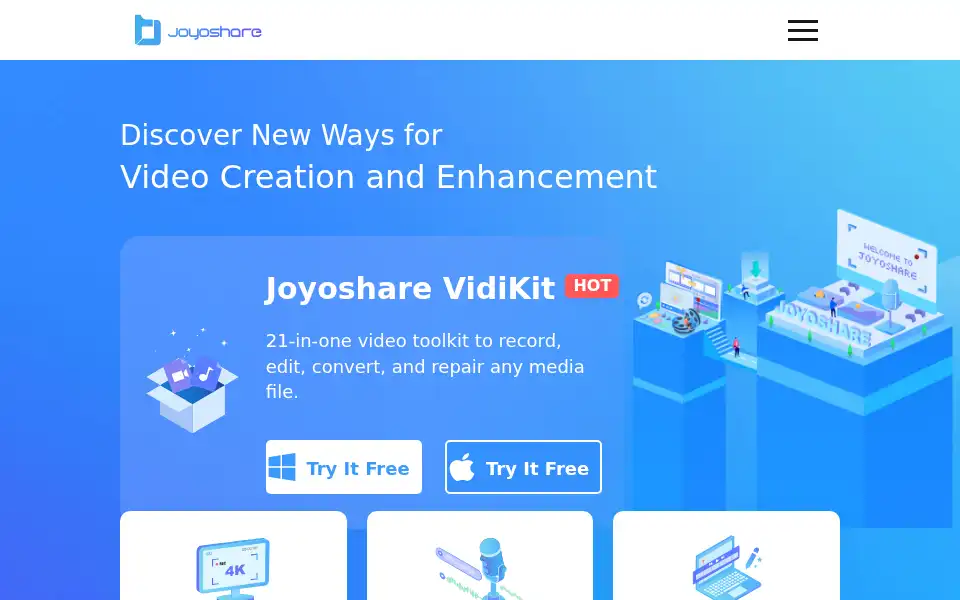 Screenshot of joyoshare.com