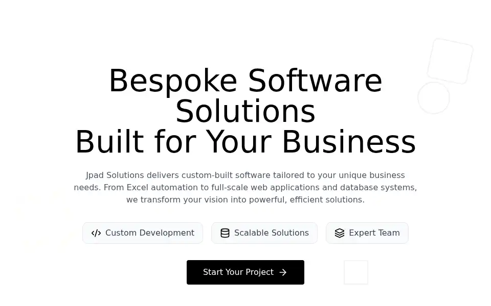 Screenshot of jpadsolutions.com