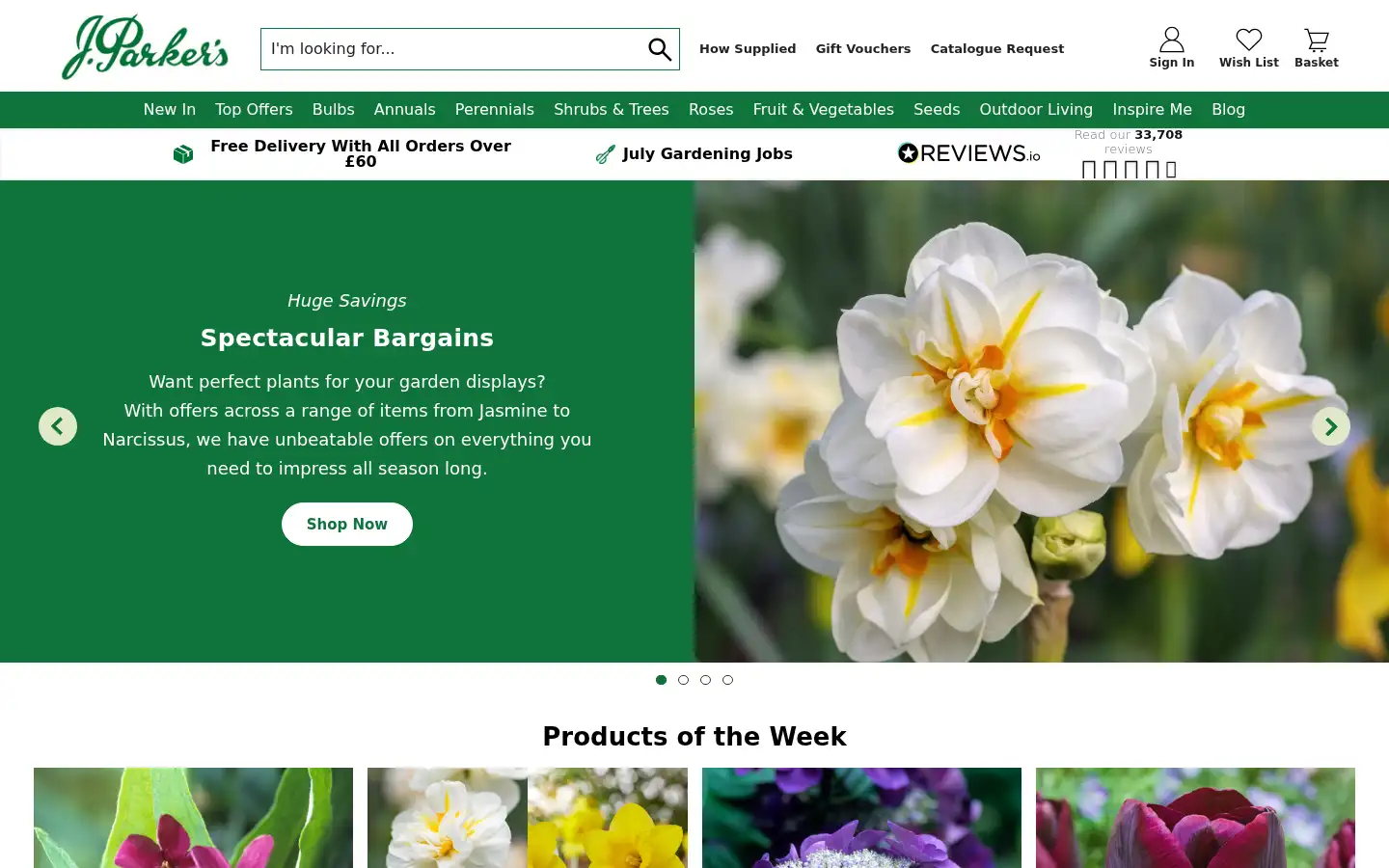 Screenshot of jparkers.co.uk