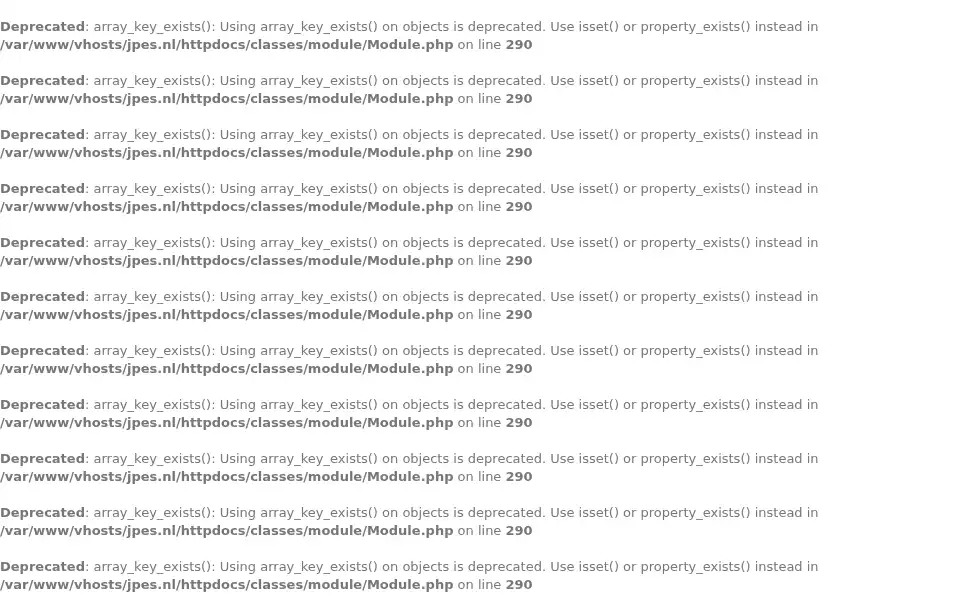 Screenshot of jpes.nl