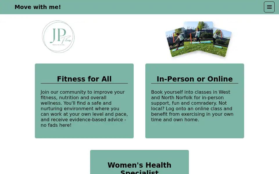 Screenshot of jpf-movewithme.co.uk