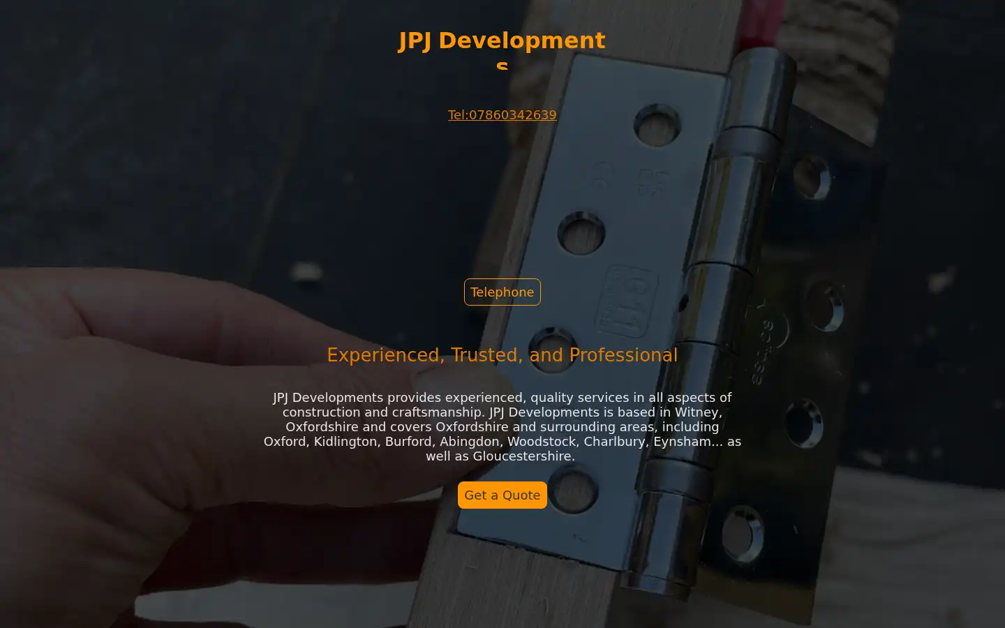 Screenshot of jpjdevelopments.com
