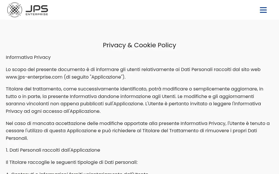 Screenshot of jps-enterprise.com