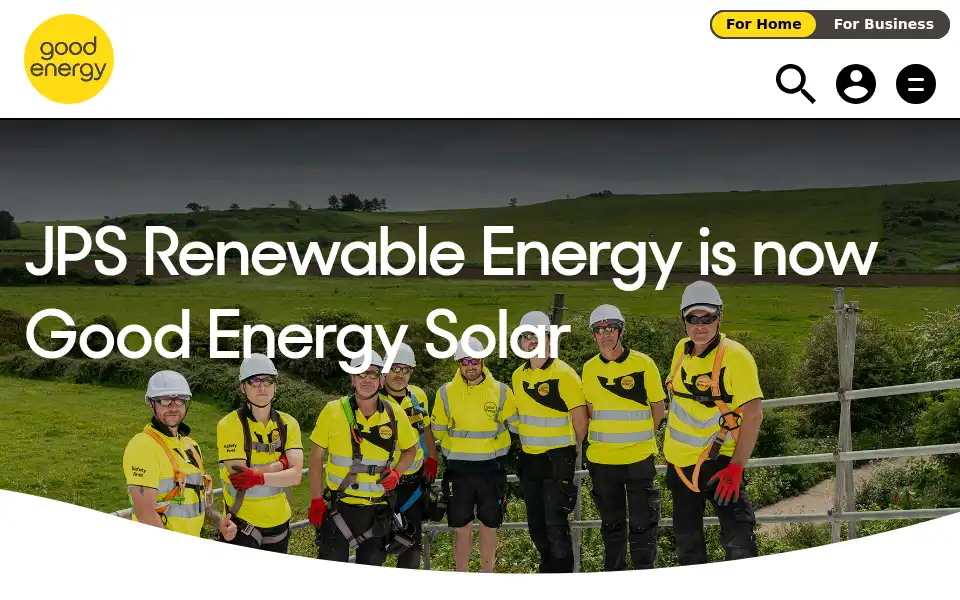 Screenshot of jpsrenewableenergy.co.uk