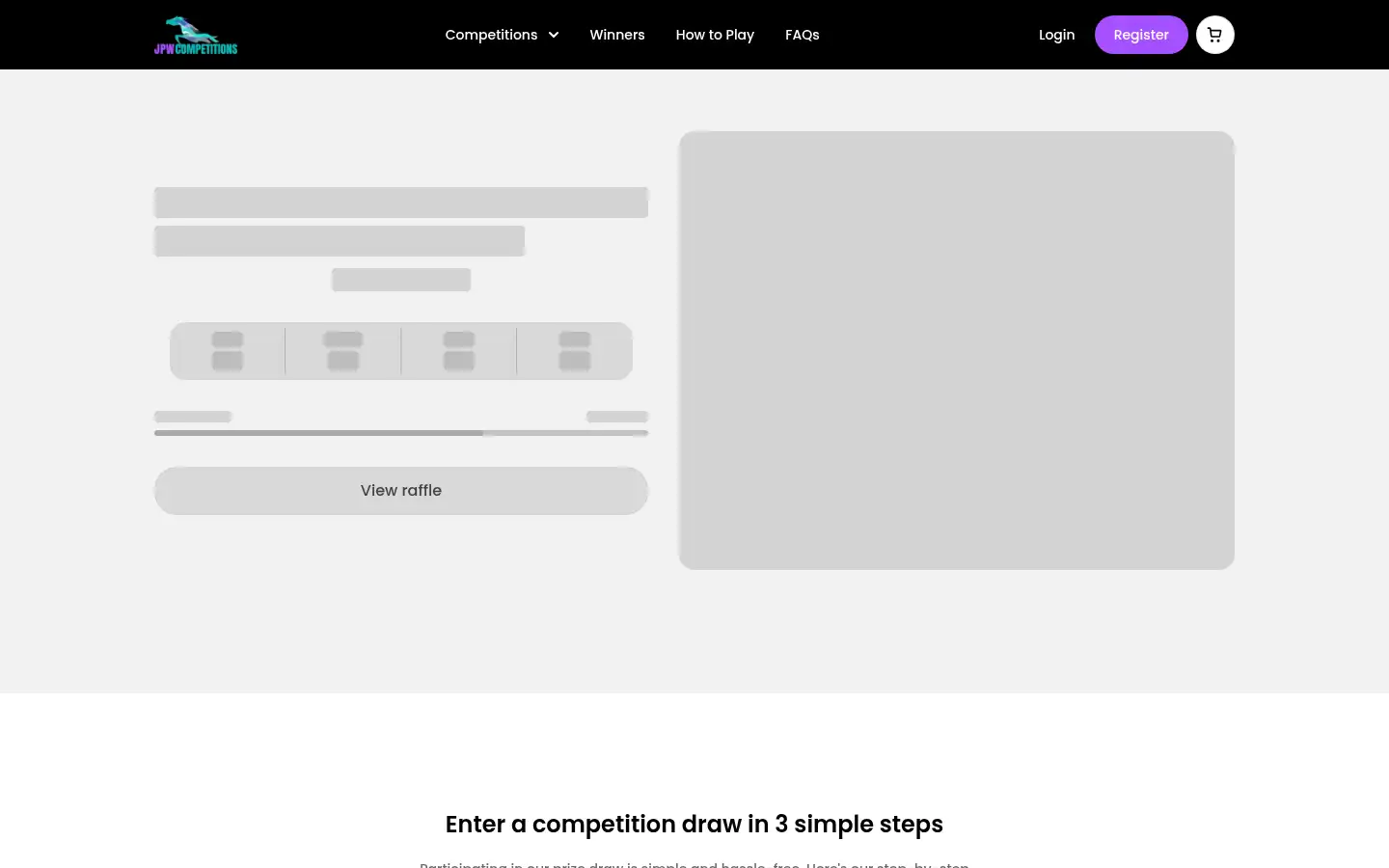 Screenshot of jpwcompetitions.co.uk