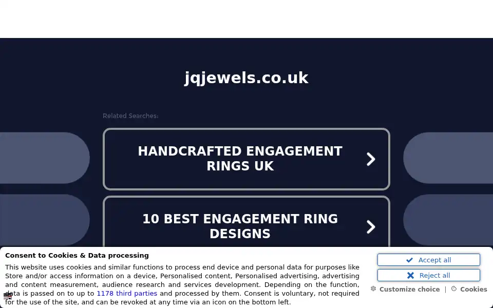 Screenshot of jqjewels.co.uk