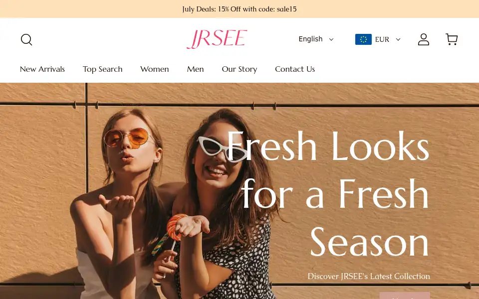 Screenshot of jrsee.com
