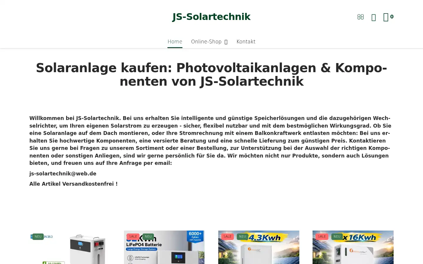 Screenshot of js-solartechnik.de