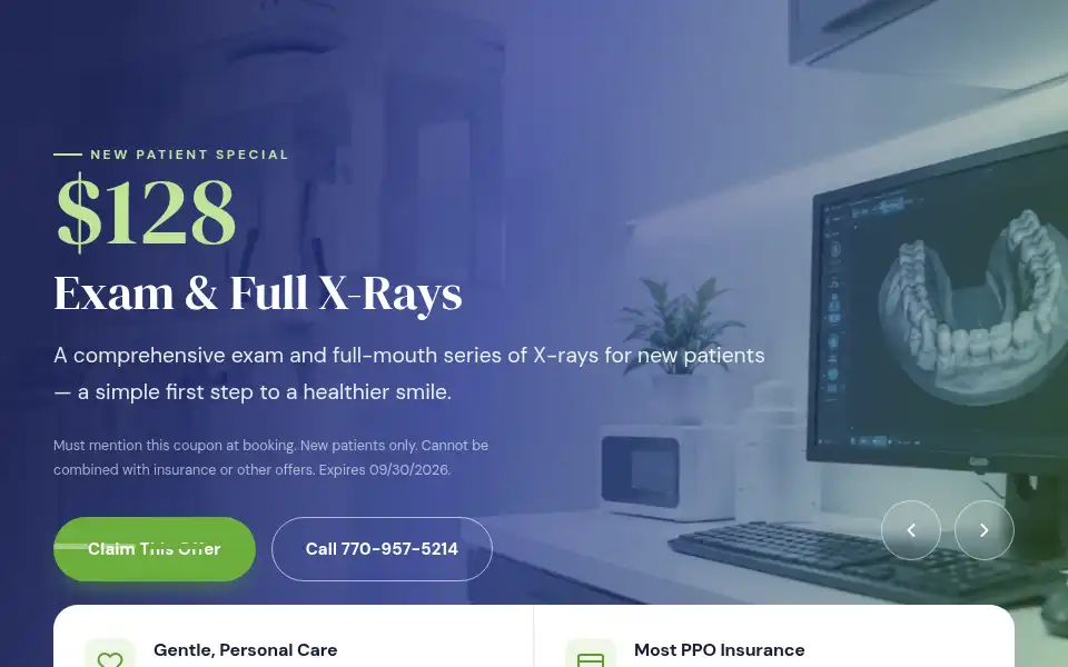 Screenshot of jsadentalcare.com