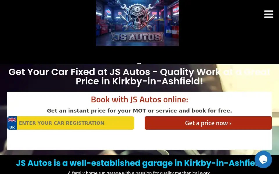 Screenshot of jsautosolutions.co.uk