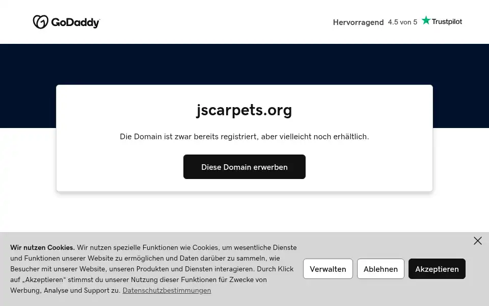 Screenshot of jscarpets.org