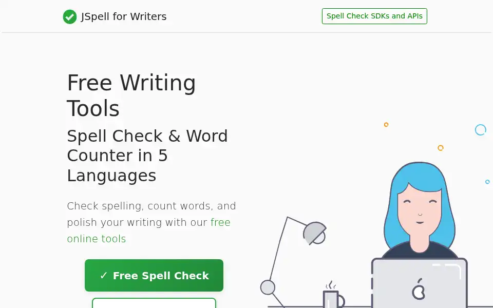 Screenshot of jspell.com