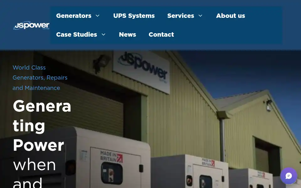 Screenshot of jspower.co.uk