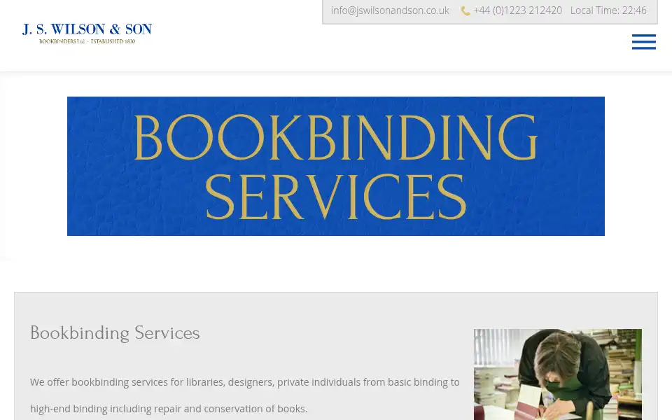 Screenshot of jswilsonandson.co.uk