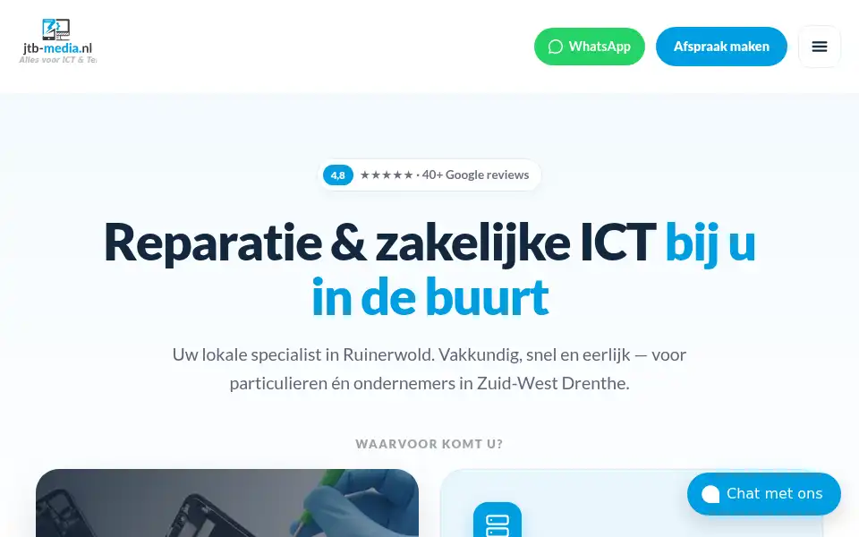Screenshot of jtb-media.nl