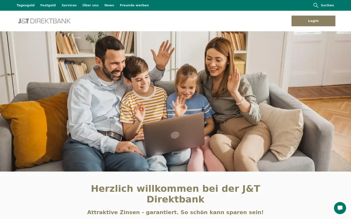 Screenshot of jtdirektbank.de