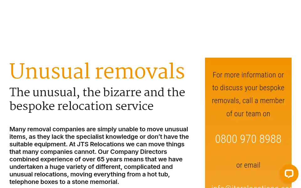 Screenshot of jtsrelocations.com