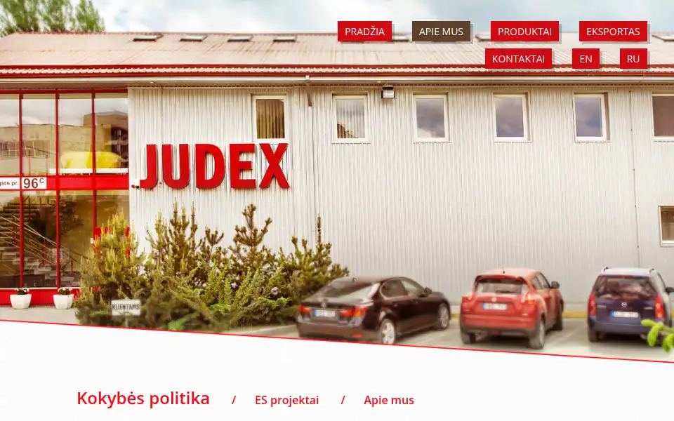 Screenshot of judex.lt