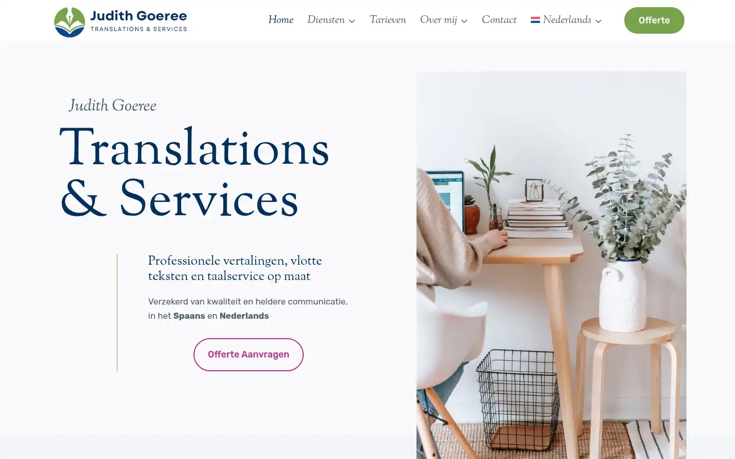 Screenshot of judithgoeree.com