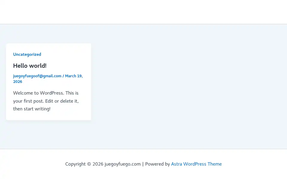 Screenshot of juegoyfuego.com
