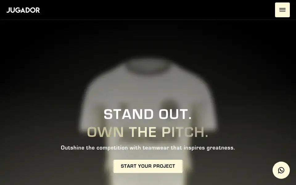 Screenshot of jugadorteamwear.nl