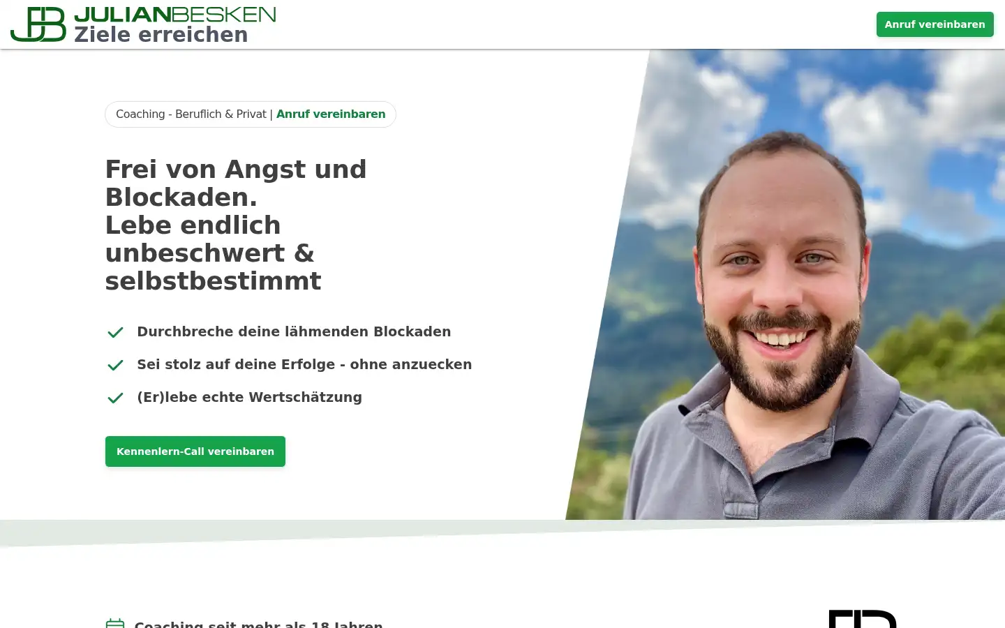 Screenshot of julianbesken.de