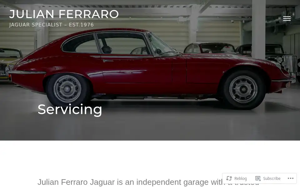 Screenshot of julianferraro.com