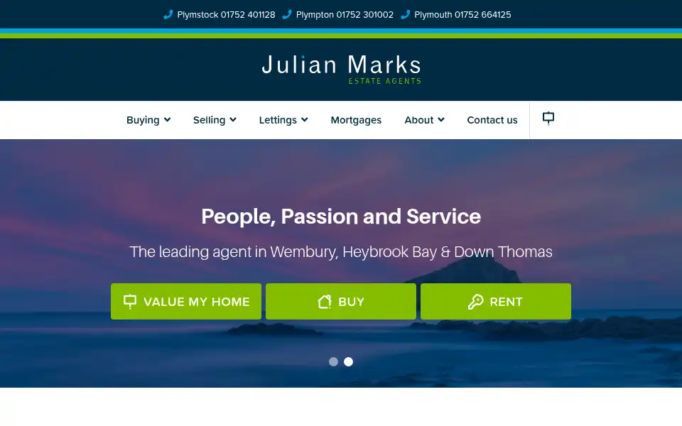 Screenshot of julianmarks.co.uk