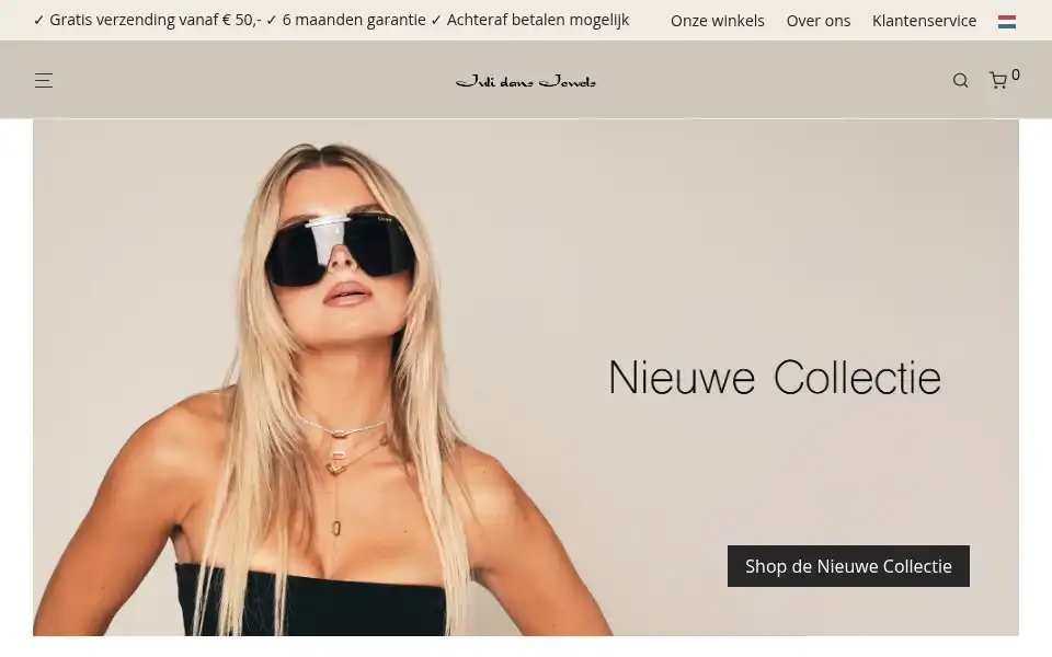 Screenshot of julidansjewels.nl