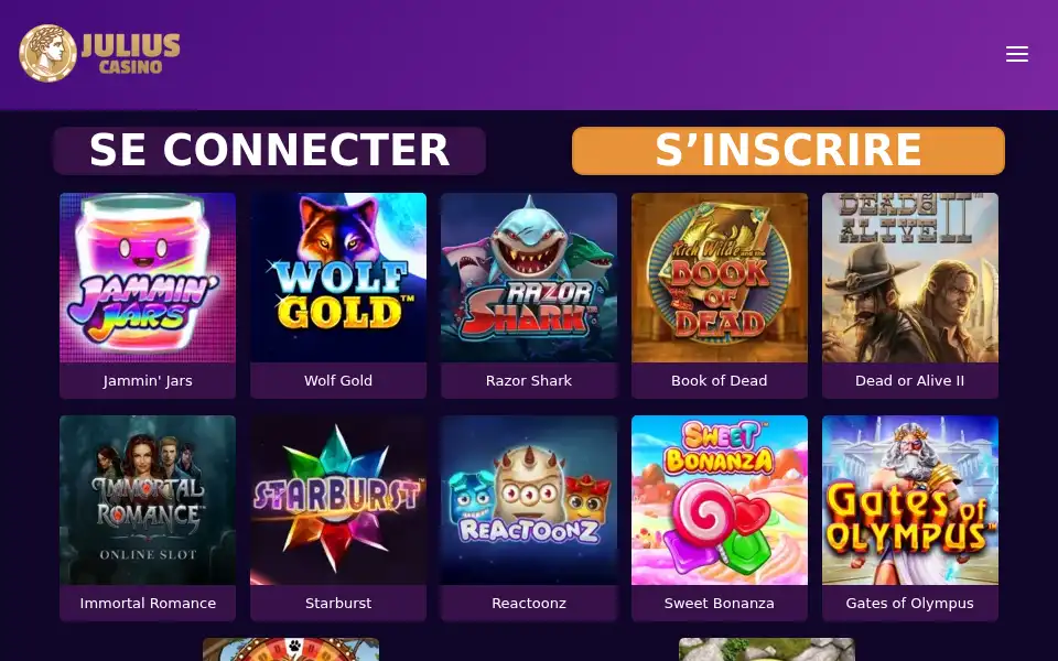 Screenshot of juliuscasinofrance.com