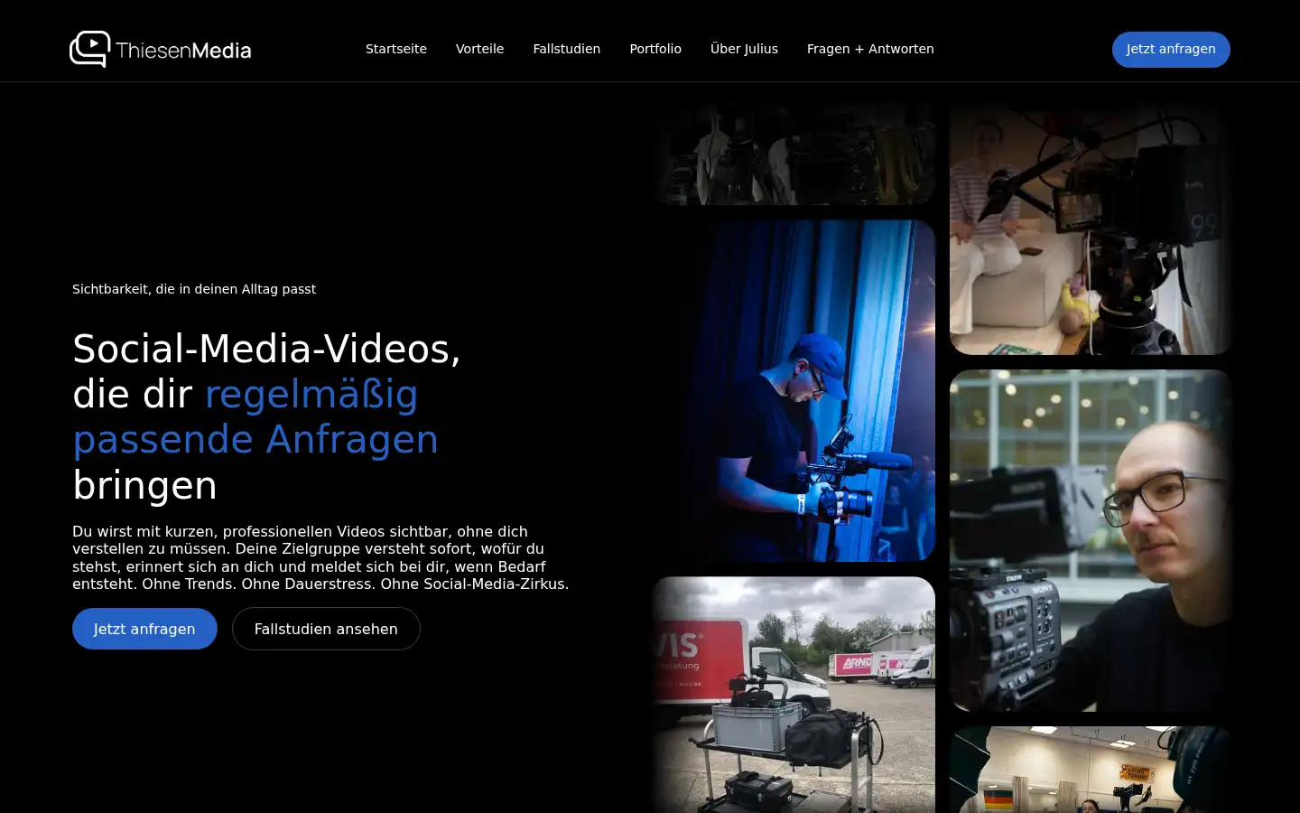 Screenshot of juliusthiesen.de