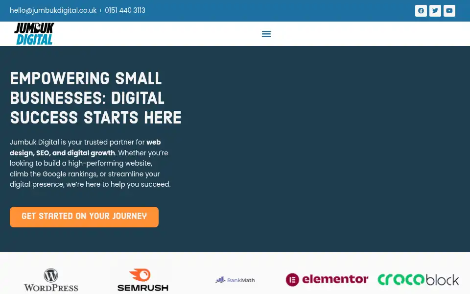 Screenshot of jumbukdigital.co.uk