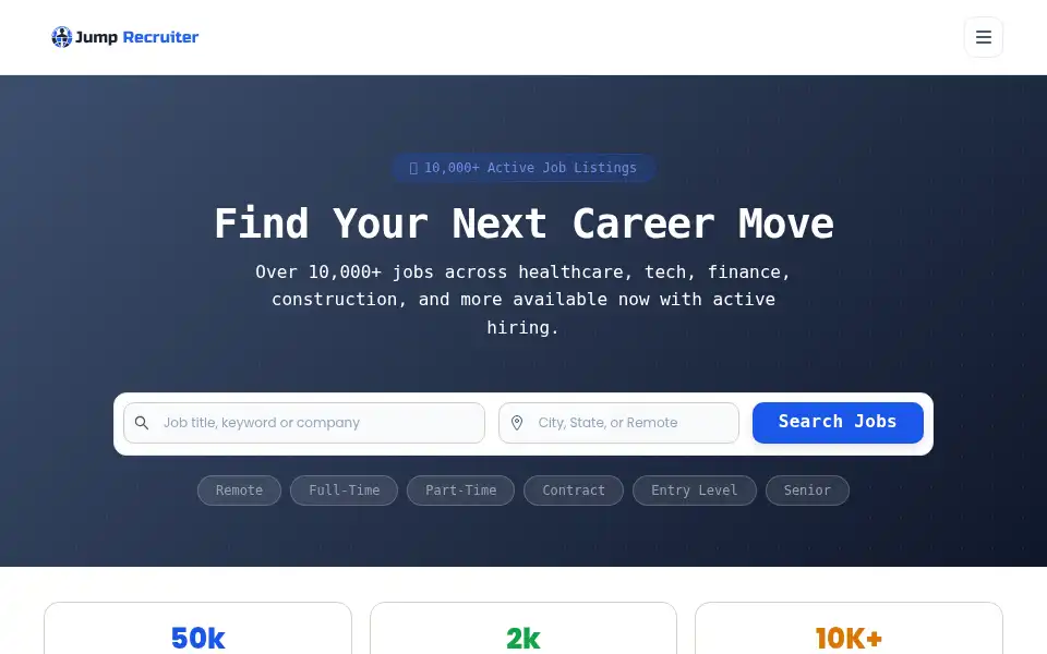 Screenshot of jumprecruiter.com