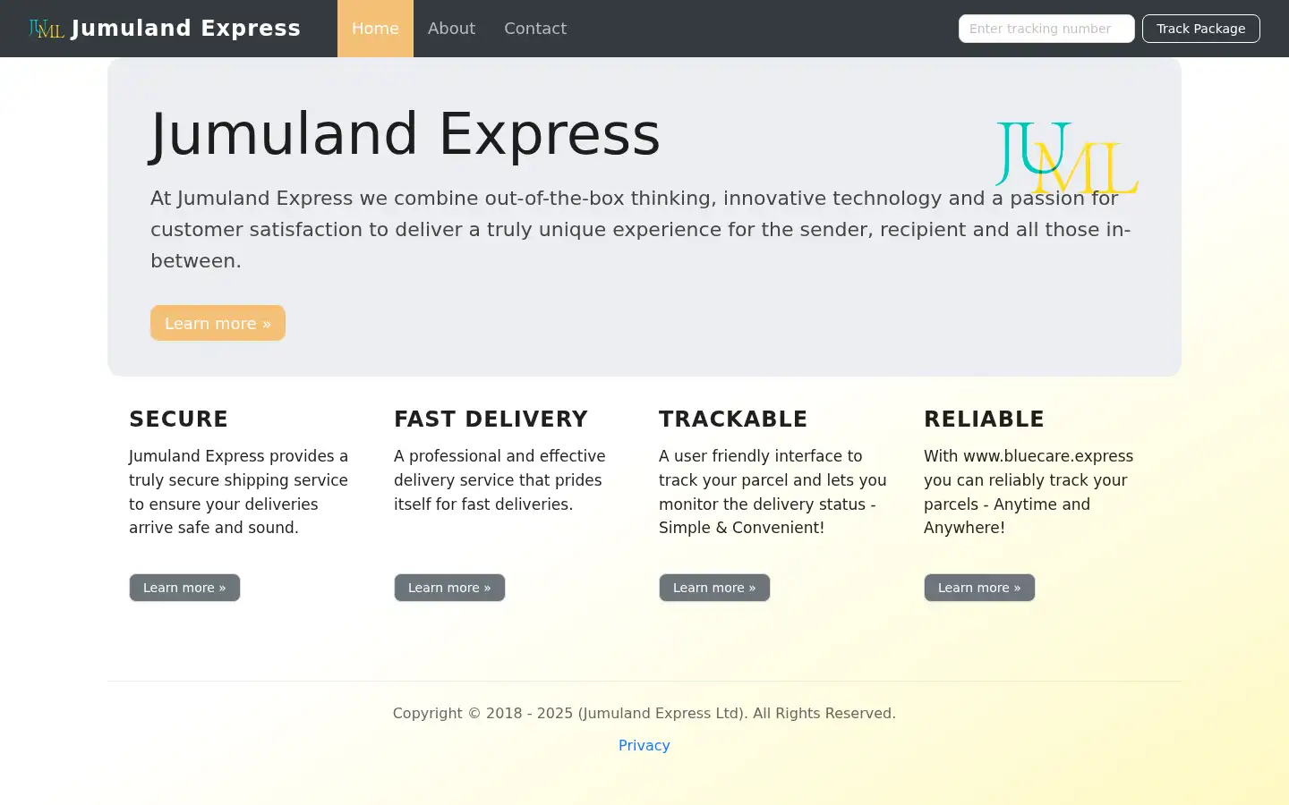 Screenshot of jumulandexpress.com