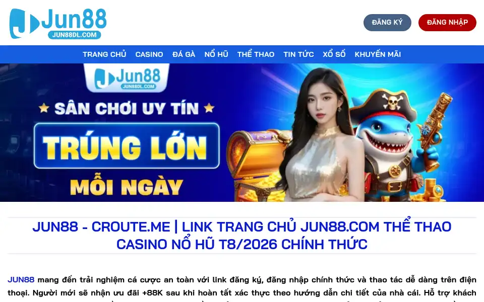 Screenshot of jun88vn.me