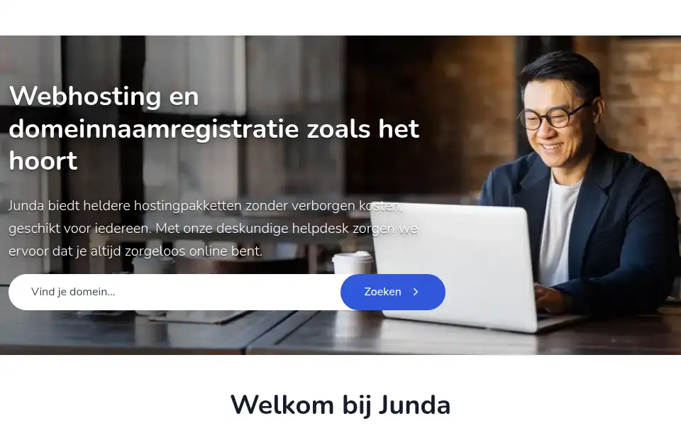 Screenshot of junda.nl