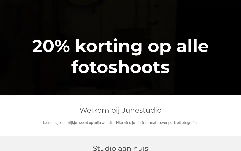 Screenshot of junestudio.nl