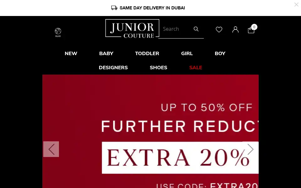 Screenshot of juniorcouture.com