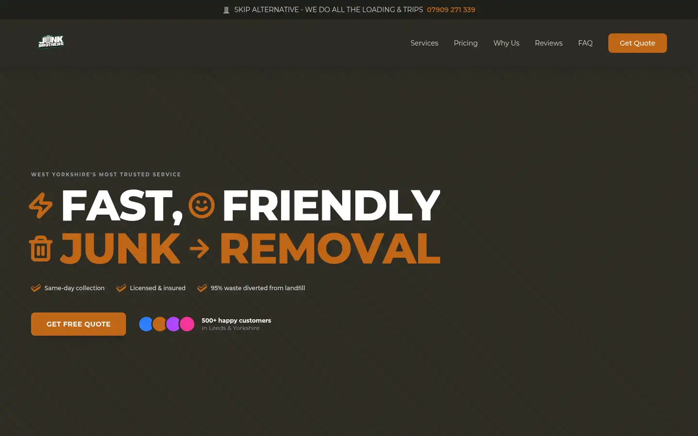 Screenshot of junkbrothers.uk