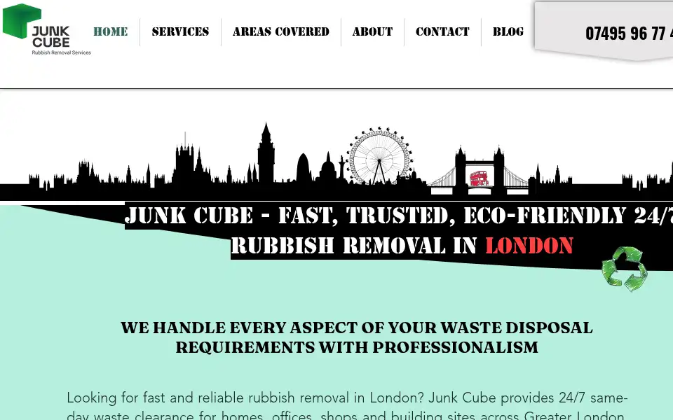 Screenshot of junkcube.co.uk