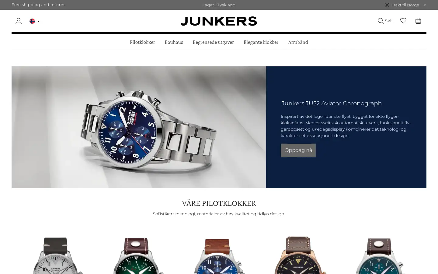 Screenshot of junkers.de