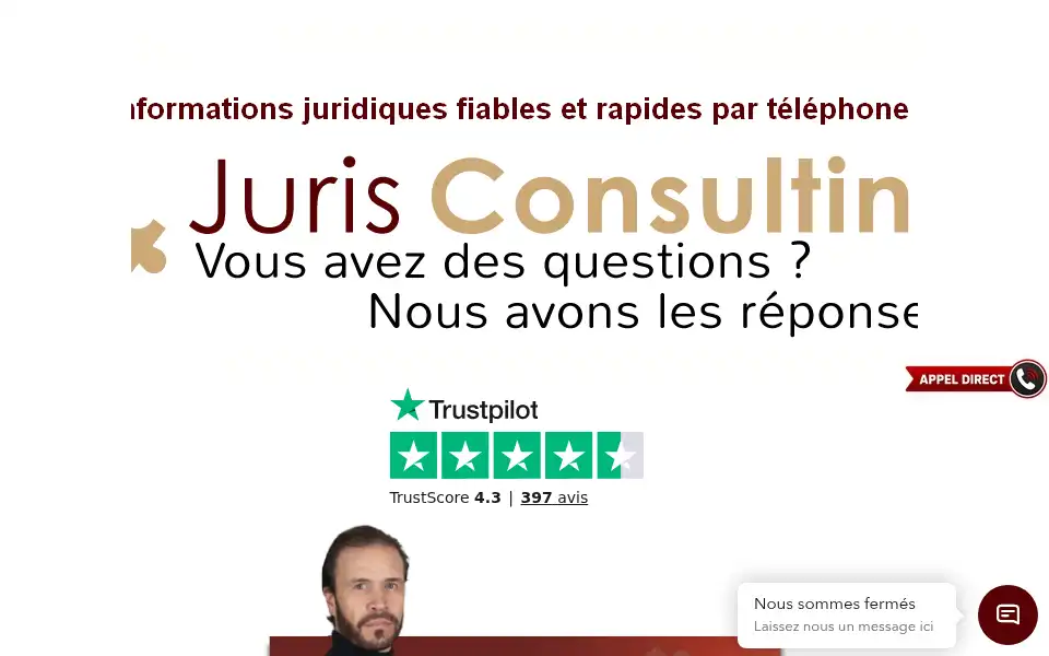 Screenshot of jurisconsulting.fr