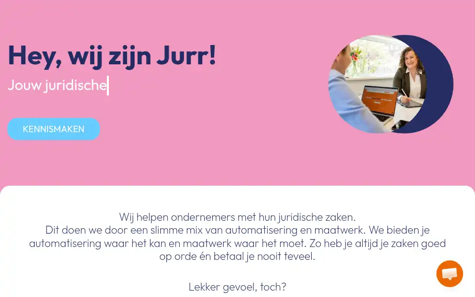 Screenshot of jurr.legal