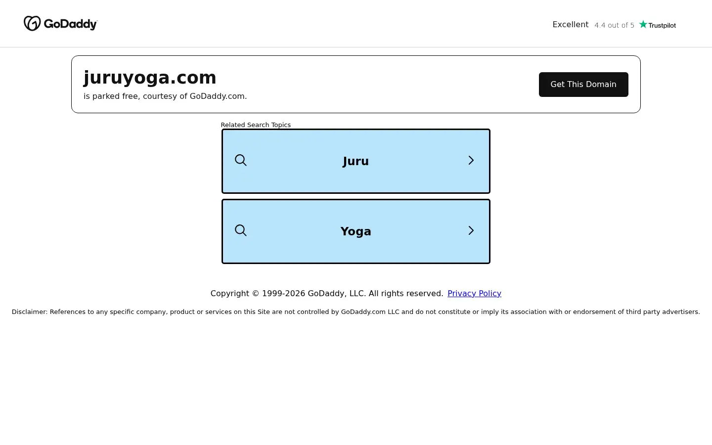 Screenshot of juruyoga.com