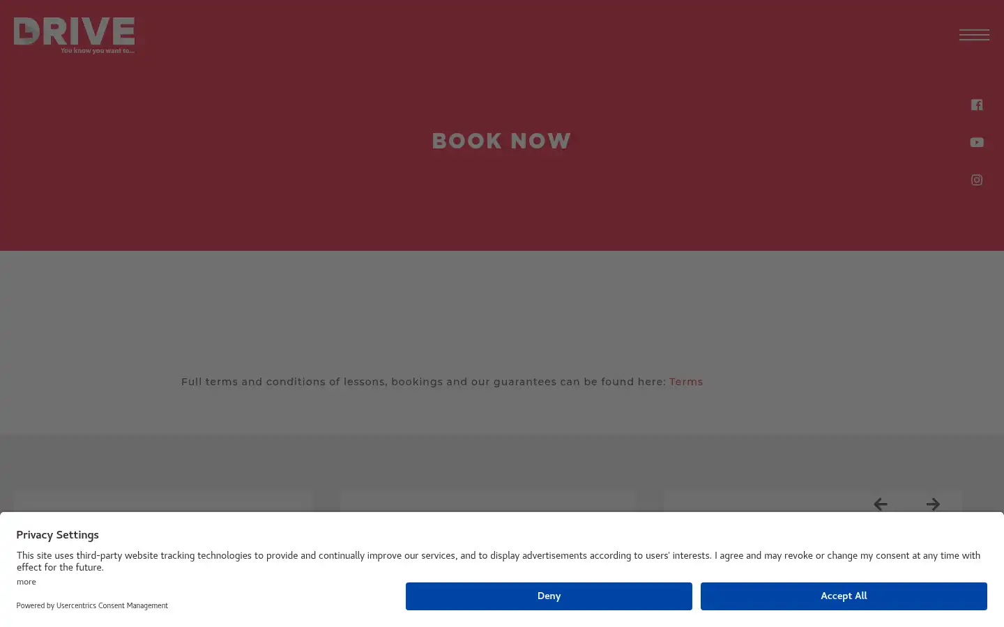 Screenshot of just-drive.co.uk