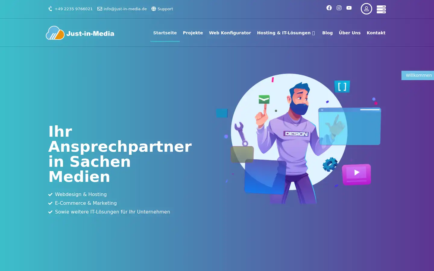 Screenshot of just-in-media.de
