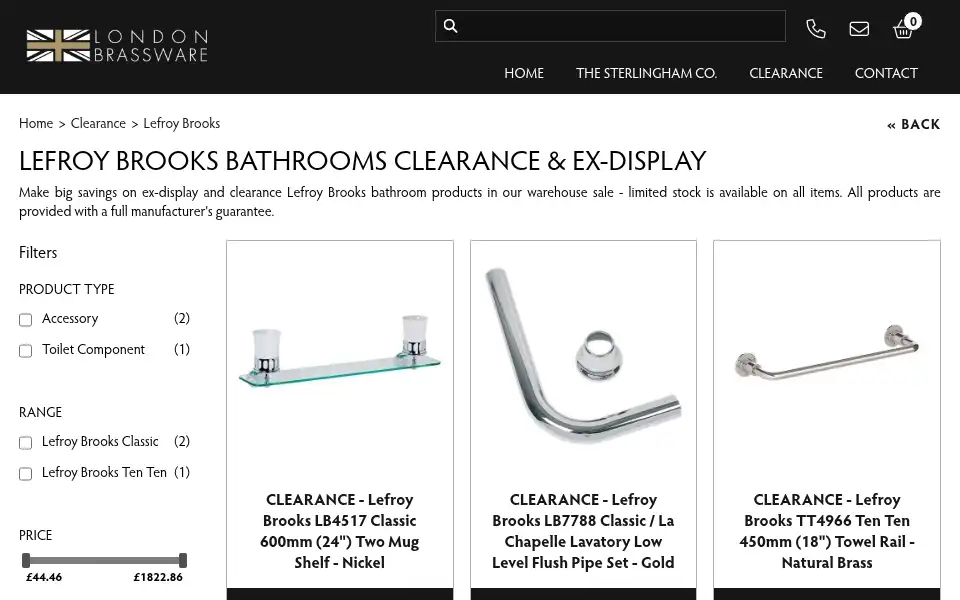 Screenshot of just-lefroy.co.uk