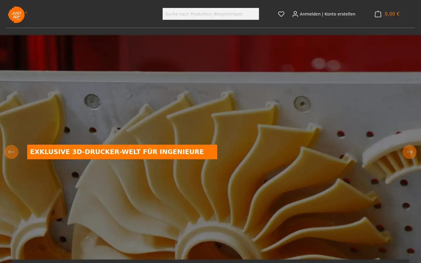 Screenshot of just3dp.com