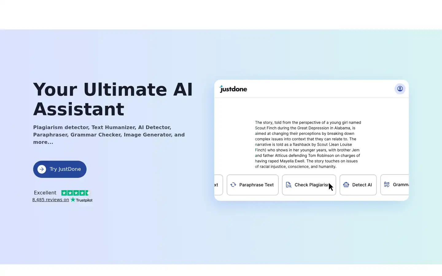 Screenshot of justdone.com